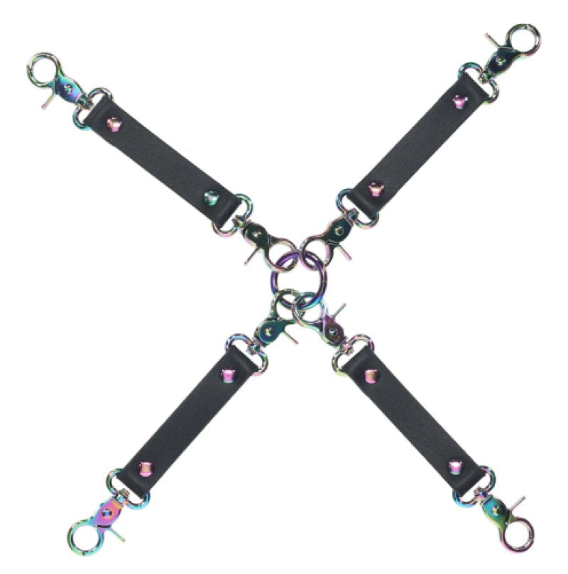 Ouch Venice Collection Hogtie Connectors with Iridescent PU Leather Hardware > Bondage Gear > Restraints