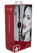 Ouch Milan Collection Silicone Ball Gag with Adjustable PU Leather Straps and Iridescent Hardware > Bondage Gear > Gags and Bits