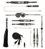 Ouch! NY Collection Kit with Bag Featuring Iridescent Hardware and Complete Bondage Accessories