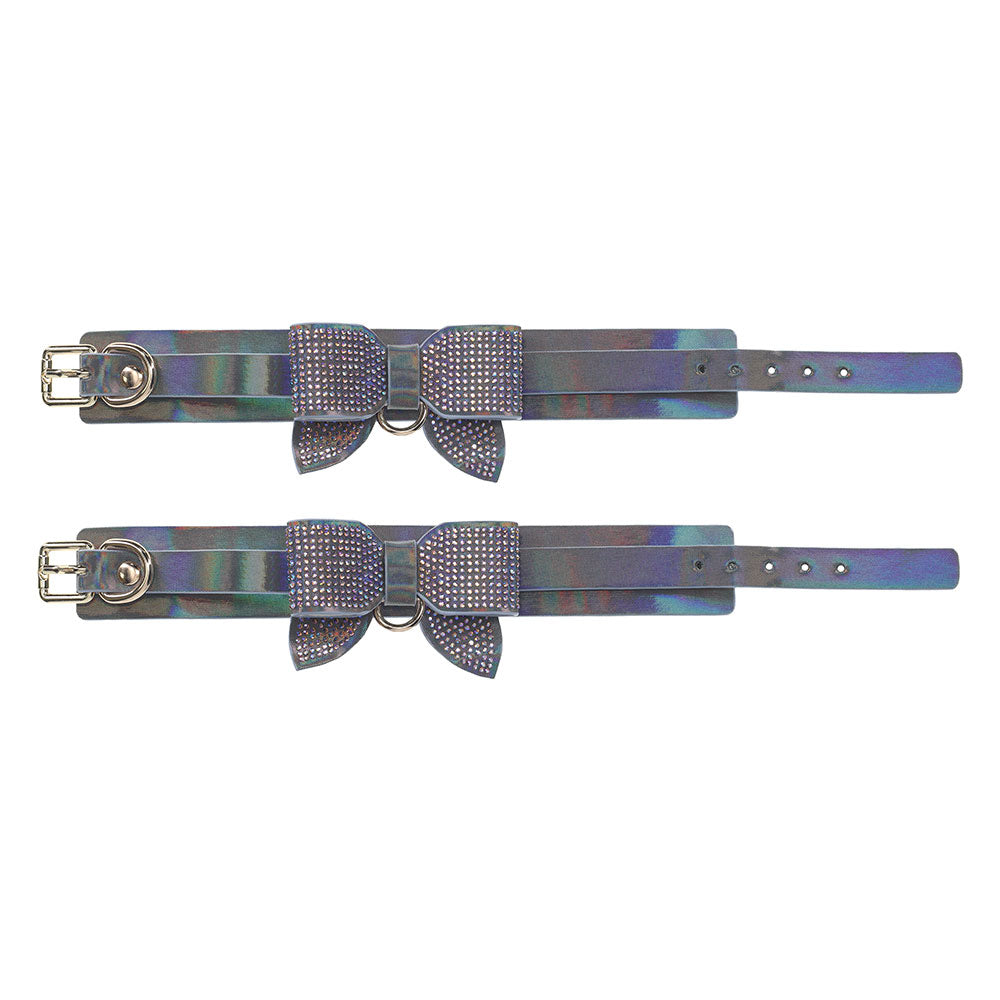 Ouch! Paris Collection Handcuffs with Iridescent PU Leather and Bow Design > Bondage Gear > Restraints