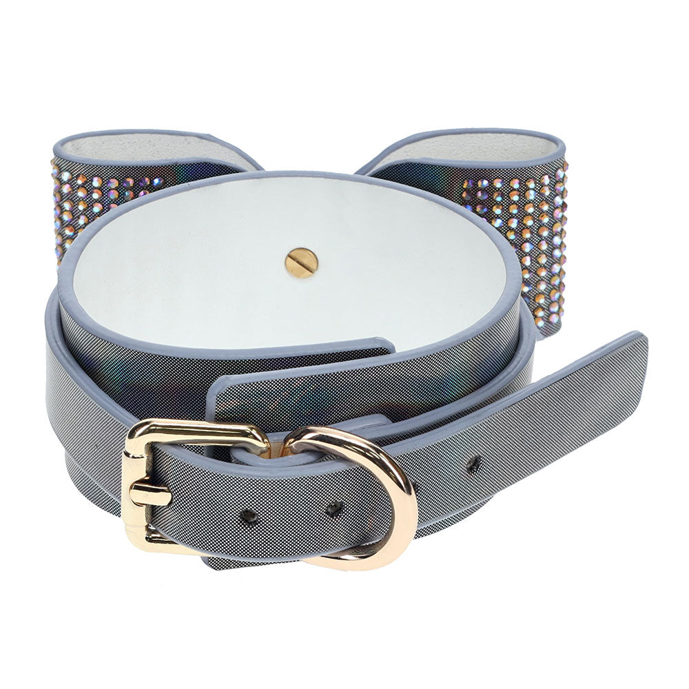 Ouch! Paris Collection Handcuffs with Iridescent PU Leather and Bow Design > Bondage Gear > Restraints