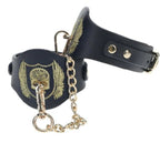 Ouch London Collection Handcuffs with Black PU Leather and Iridescent Hardware > Bondage Gear > Restraints