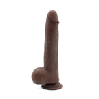 Kiotos Cox Sliding Skin Brown Realistic Double Layer 9.5 Inch (24cm) DIldo