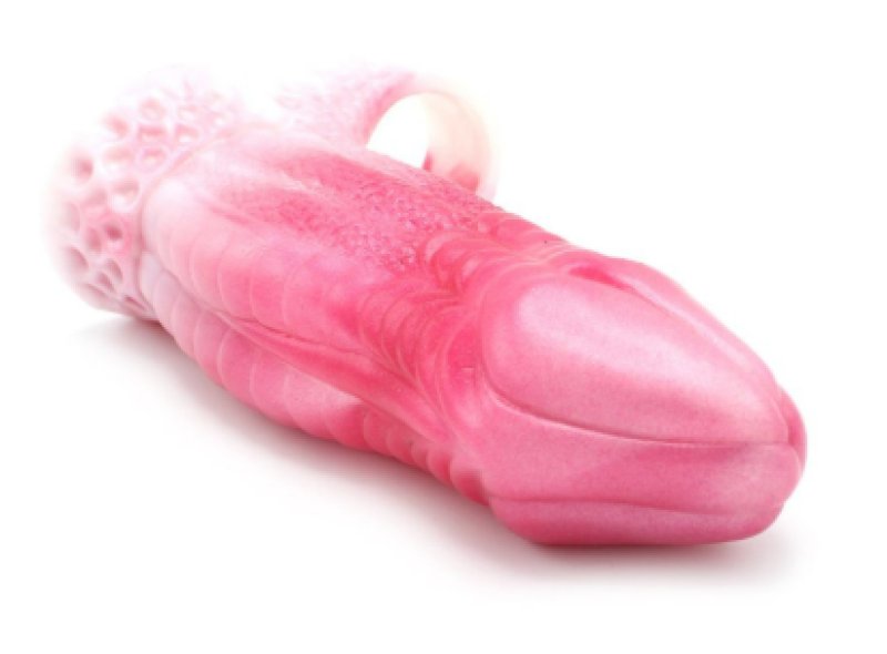 Kiotos Monstar Sleeve 02 Pink 6.5" Inch Textured Penis Sleeve with Ball Stretcher Secondary image