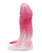 Kiotos Monstar Sleeve 02 Pink 6.5" Inch Textured Penis Sleeve with Ball Stretcher