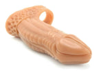 Kiotos Monstar Sleeve 04 Premium Flesh Tone 6.5" Inch Textured Silicone Penis Sleeve with Ball Stretcher Hole