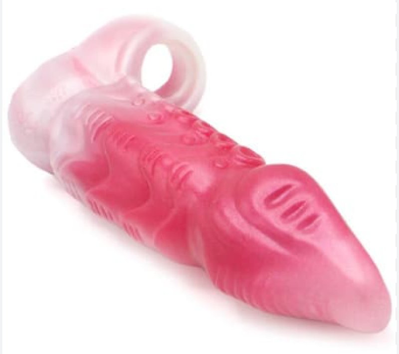 Kiotos Monstar Sleeve 09 8" inch Pink Body Safe Liquid Silicone Premium Penis Sleeve