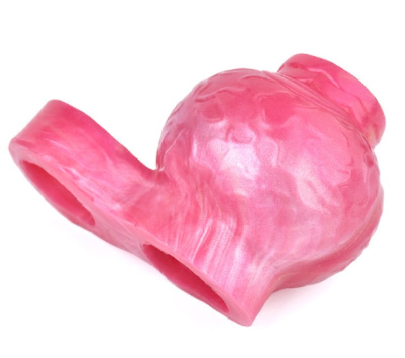 Kiotos Monstar Sleeve 12 Pink 3" Inch Super Girth Full Soft Liquid Silicone Dildo Beast Sleeve with Ball Stretcher Main image