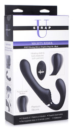 Mighty Rider 10X Strapless Strap-On Black with Remote Control > Dildos > Strapless Strap Ons