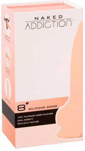 Naked Addiction Dual Density Realistic Silicone Dong 8 Inch Default Title Dongs Realistic