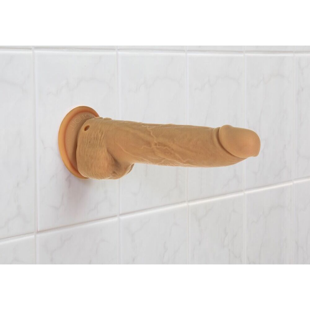 Naked Addiction 9 Inch Thrusting Dildo Caramel Realistic > Dildos > Thrusting Dildos