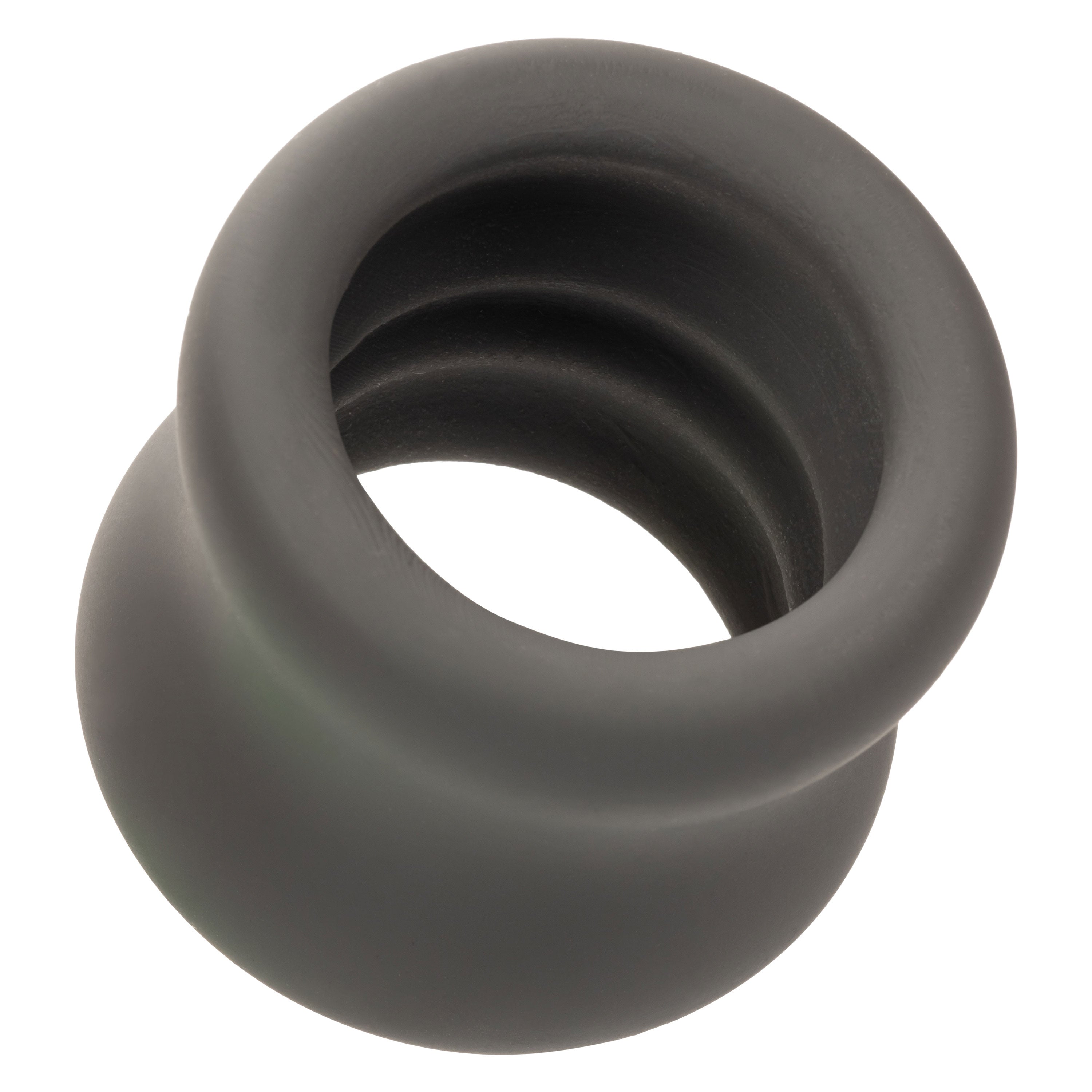 Alpha Liquid Silicone Scrotum Ring Ultra Stretchy Soft Black Enhancer > Cock Ring > Single