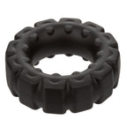 Alpha Liquid Silicone Prolong Tread Ring Black 1 Inch Diameter Stretchy Durable Waterproof > Cock Ring > Single