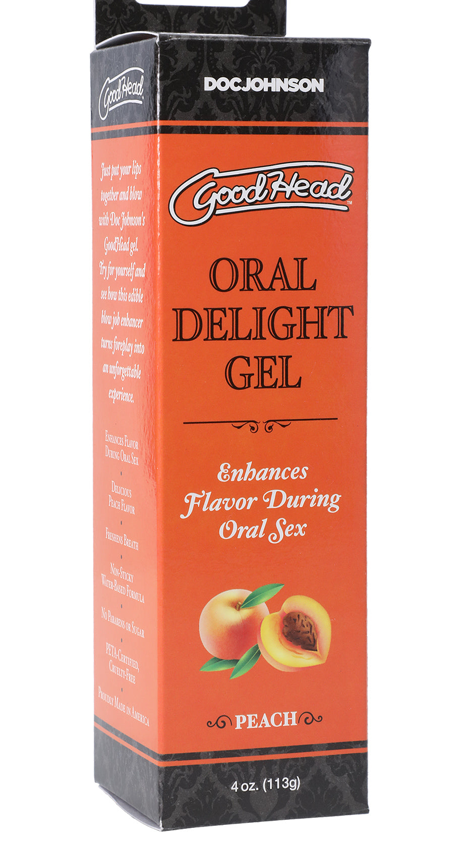 Goodhead Oral Delight Gel Peach Flavored (120 ml) – Edible Personal Lubricant Default Title > Lube > Oral Gels & Sprays