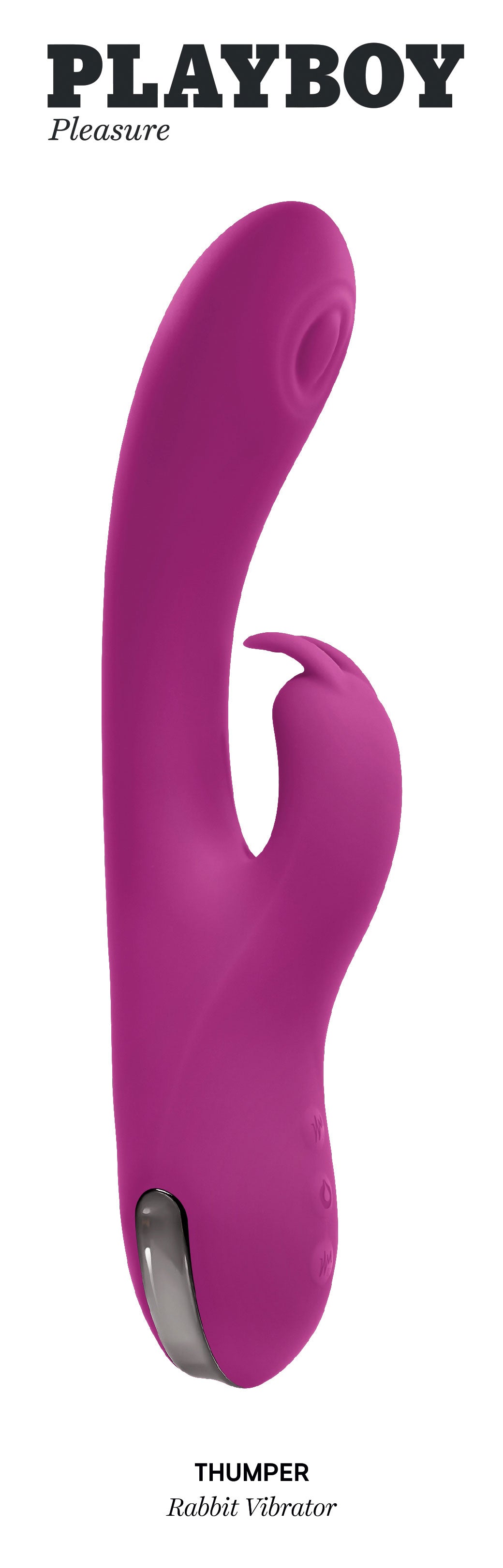 Playboy Pleasure THUMPER Velvet Silicone Rabbit Vibrator VIBRATORS-RABBIT