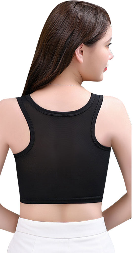 Gender Fluid Chest Compression Binder Black Medium 30-33 Inch Chest Size Compression Binders