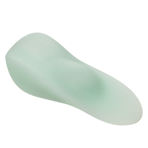 Pacifica™ Bali Curved Teaser in Mint Green Liquid Silicone with 10 Intense Functions, USB Rechargeable and Waterproof IPX7 Vibrators