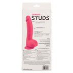 Neon Silicone Studs 6 Inch 15.25 cm Pink Silicone Dildo With Suction Cup Base > Dildos > Realistic Dildos