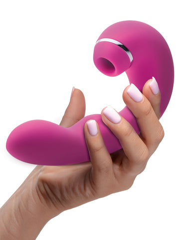 Inmi Shegasm 5 Star Tapping G-Spot Vibe with Suction Pink Vibrators