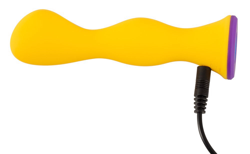 Bunt Anal Vibrator Soft Touch Silicone 12.6 cm Yellow and Purple > Anal Range > Anal Probes