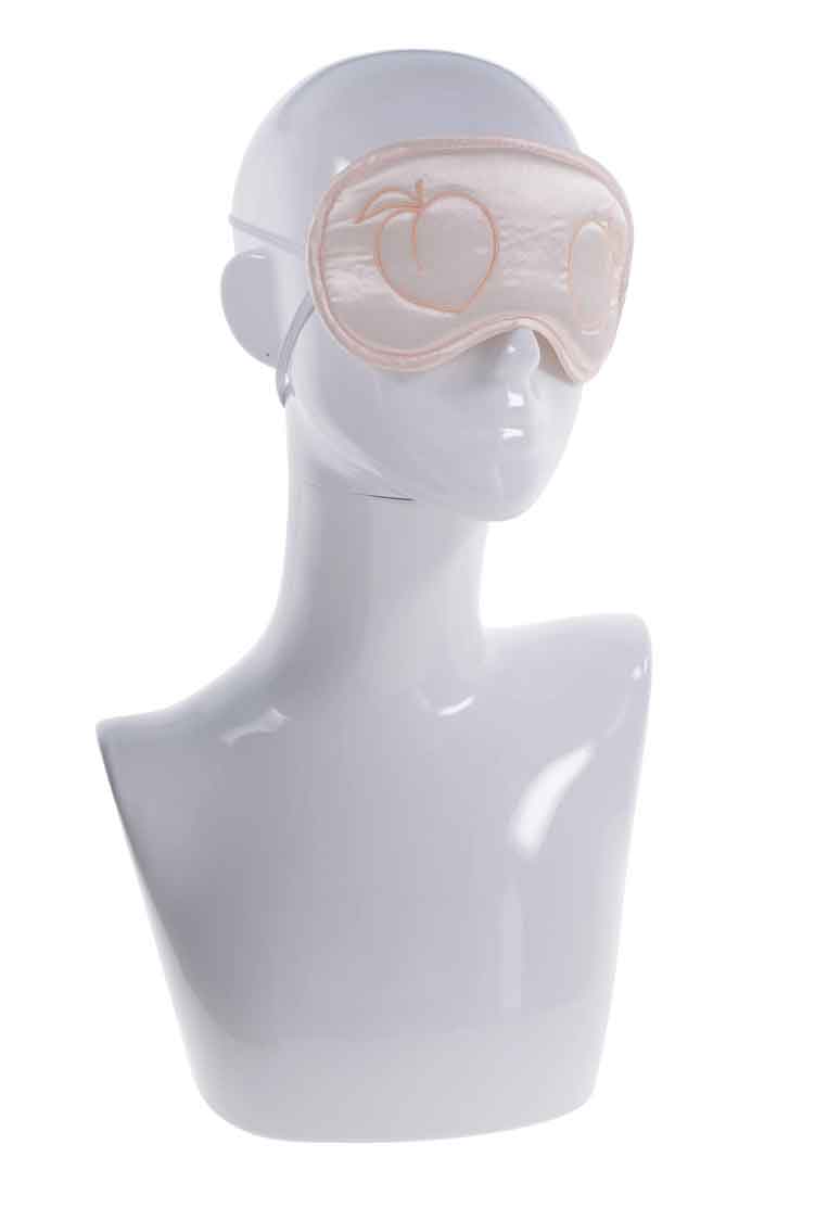 Sex and Mischief Peaches and Cream Blindfold Peach Eyemask Pink Blindfold