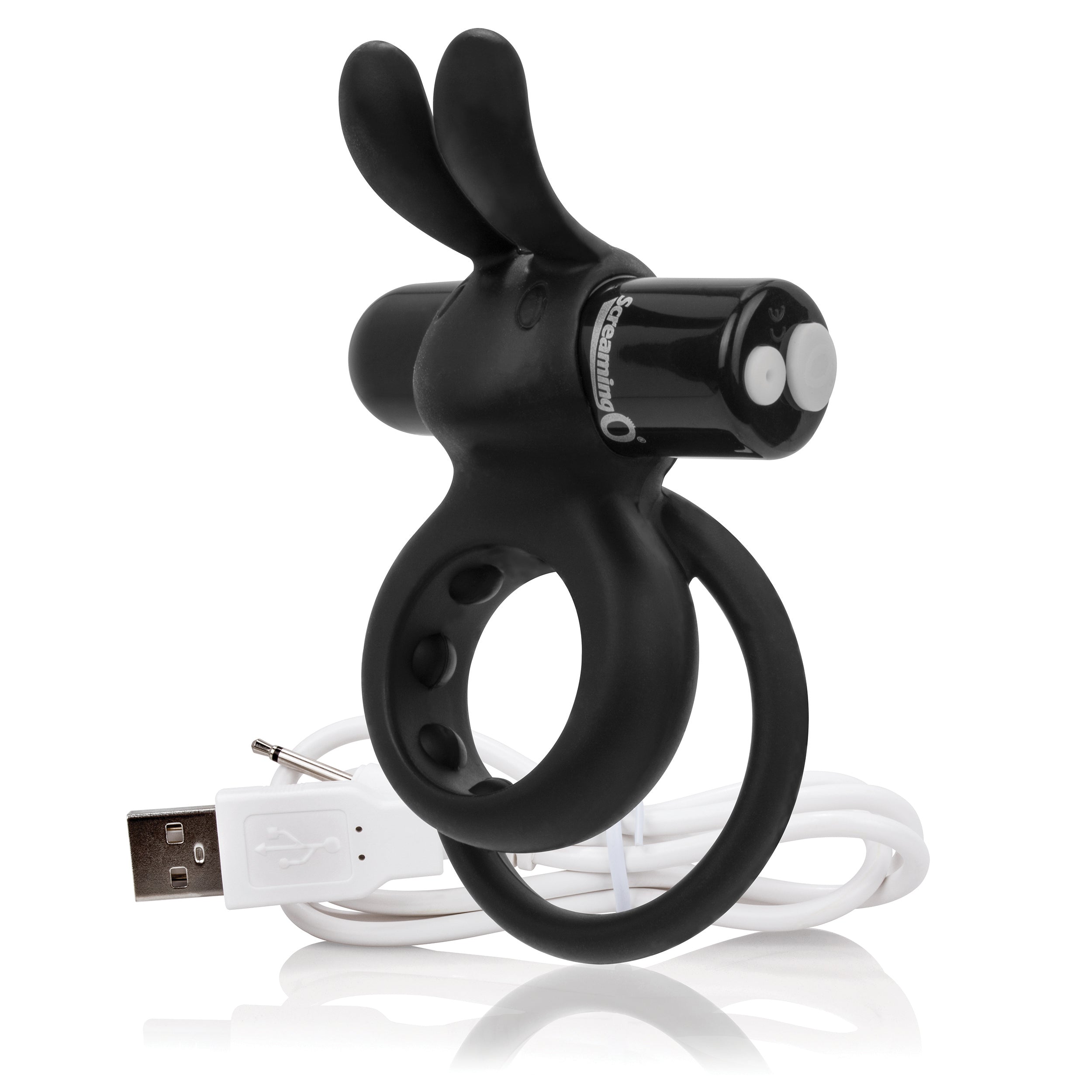 Charged Ohare – Rechargeable Double Cock Ring Rabbit Vibrator > Sex Toys > Couples Toys