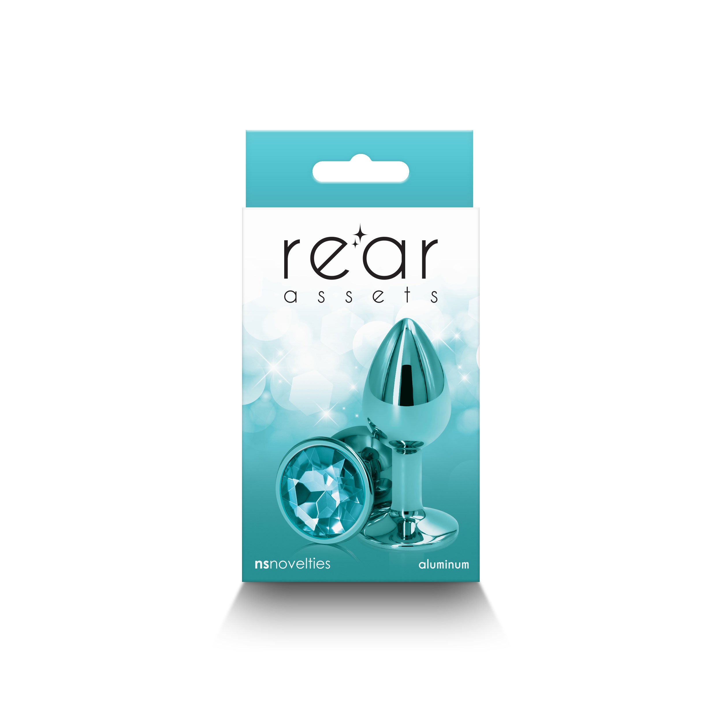 Rear Assets - Small - Teal Anal Toy 7.1cm x 3.2cm > Anal Range > Jewel Butt Plugs