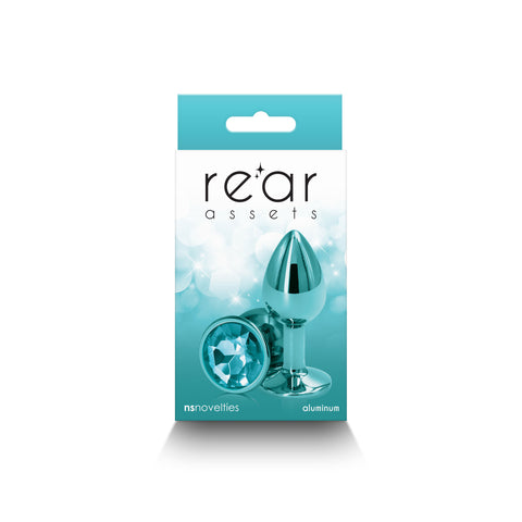 Rear Assets - Small - Teal Anal Toy 7.1cm x 3.2cm > Anal Range > Jewel Butt Plugs