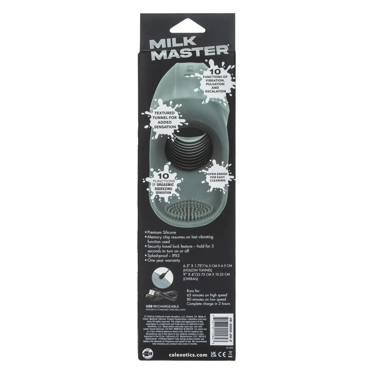 Milk Master Squeeze And Please - Rechargeable Vibrating Masturbator > Sex Toys For Men > Masturbators Premium