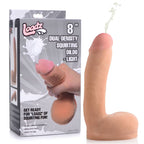 8in Dual Density Squirting Dildo w Balls Reservoir - Realistic Feel > Dildos > Squirting Dildos