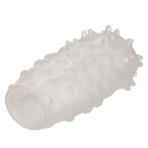 Boundless Reversible Nubby Stroker 4.5 Inch Dual-Texture Clear Compact Male Masturbator Strokers - Manual