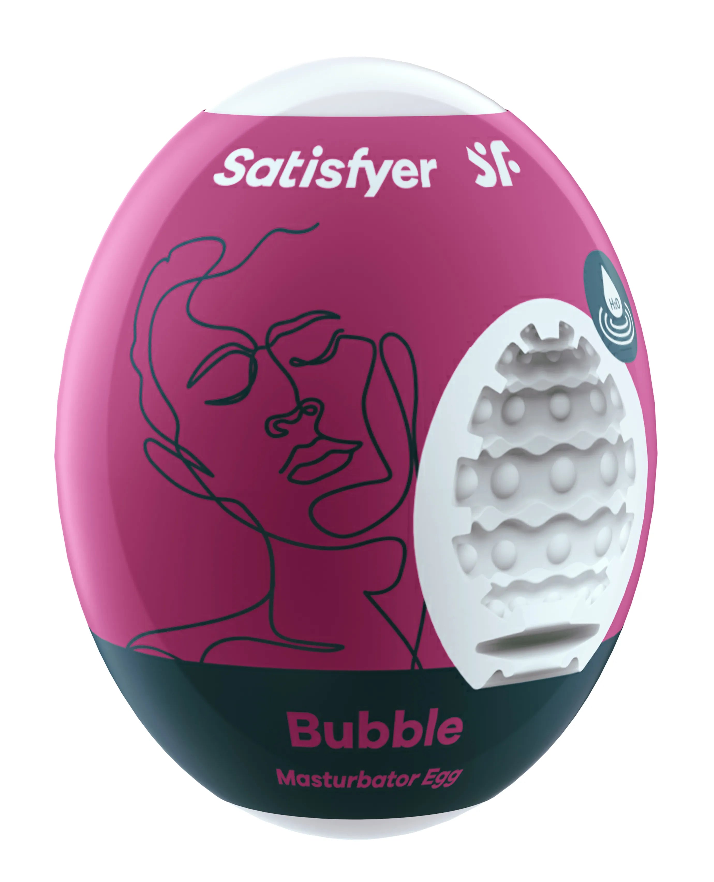 Satisfyer Masturbator Egg Bubble Hydro-Active Texture Compact Pleasure Device > Sex Toys For Men > Masturbators Cup