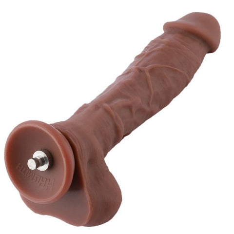 HiSmith - 9" Silicone Brown Dildo (KlicLok) Sex Machine Attachments