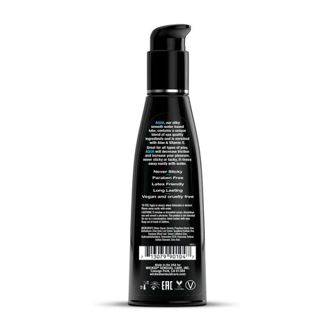 Wicked Aqua Water Based Lubricant 120 Milliliter 4 Ounce Bottle Lubricants, Creams & Glides