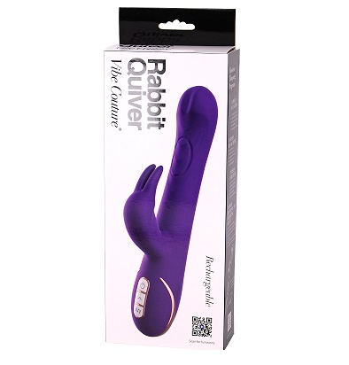 Vibe Couture Rabbit Quiver Purple Rechargeable Waterproof Silicone Vibrator Default Title VIBRATORS-RABBIT