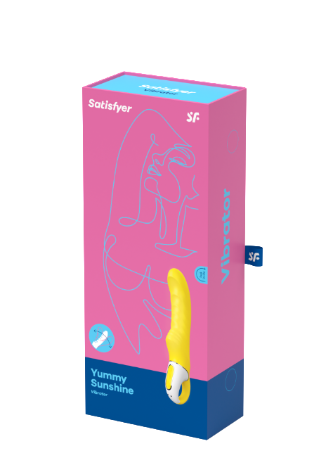 Satisfyer Yummy Sunshine G Spot Silicone Vibrator – Curved G Spot Vibrator > Sex Toys For Ladies > G-Spot Vibrators
