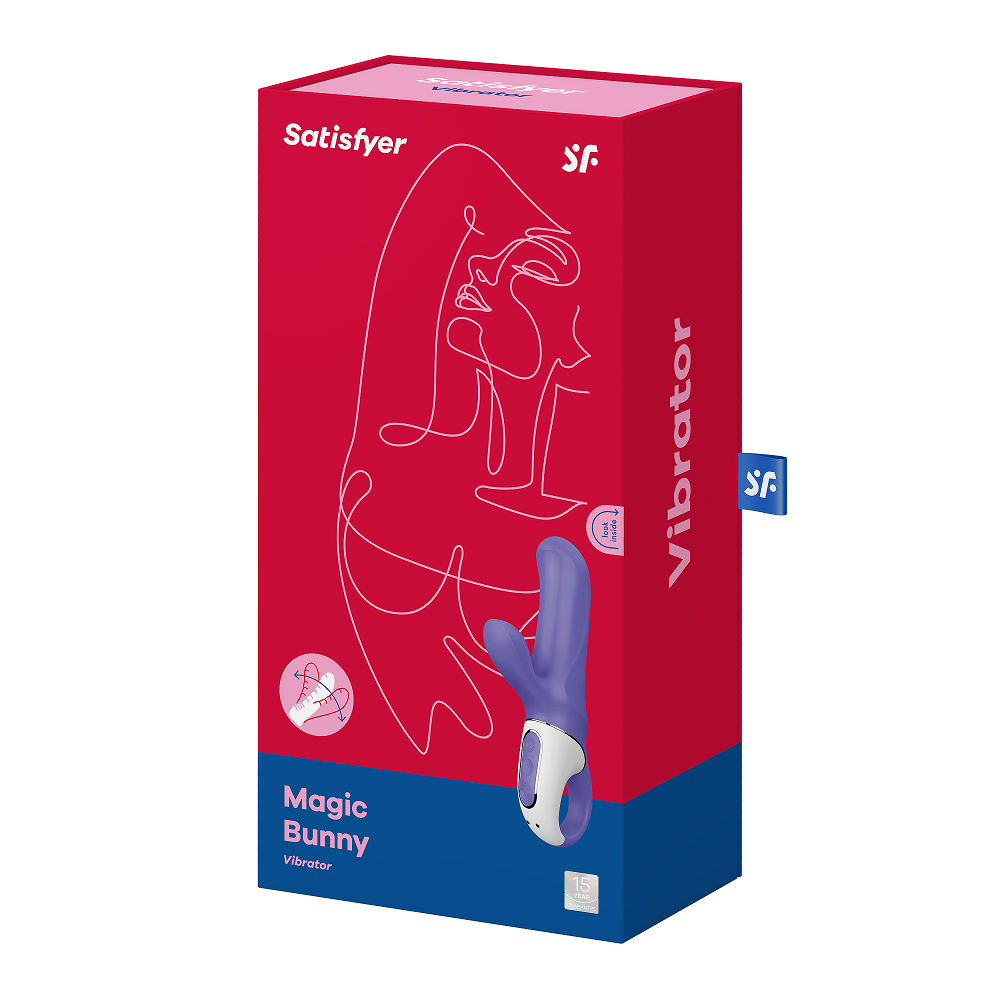 Satisfyer Magic Bunny Rechargeable Silicone G-Spot and Clitoral Dual Vibrator > Sex Toys For Ladies > G-Spot Vibrators