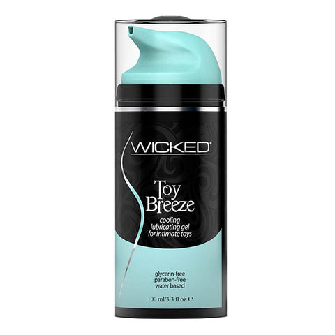 Wicked Toy Breeze Cooling Glycerin Free Water Based Lubricant 100 ml 3.3 Ounce Bottle Default Title Water Based Lube