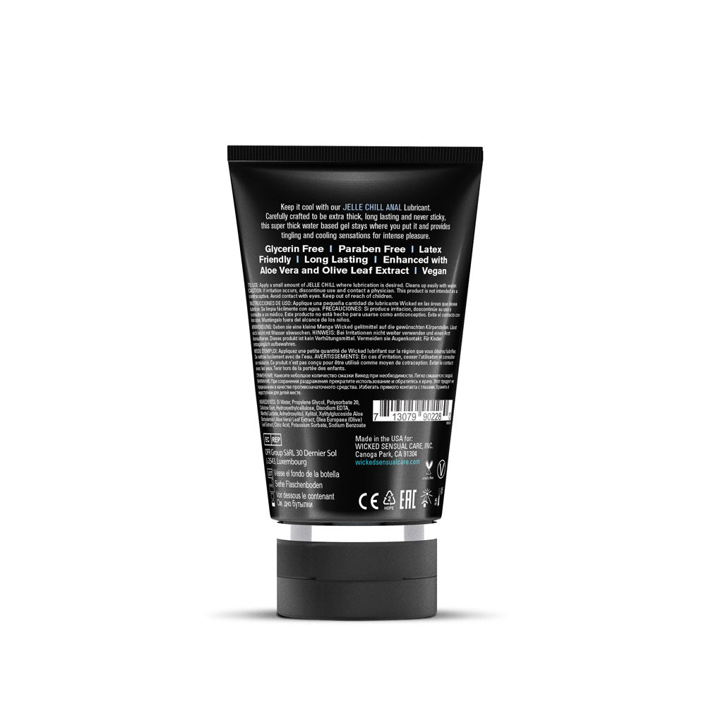 Wicked Jelle Chill 120ml Cooling Water Based Anal Lubricant > Lube > Anal