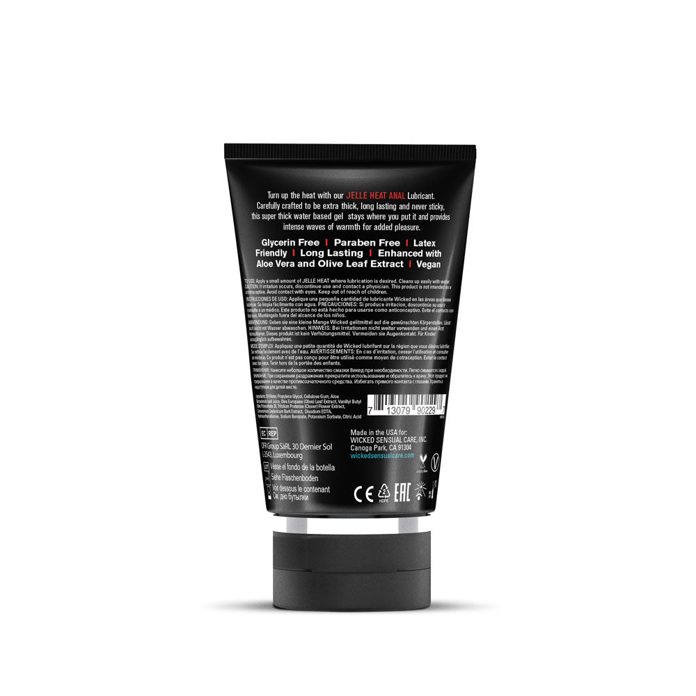 Wicked Jelle Heat 120 ml Warming Water Based Anal Lubricant Anal Lubricant