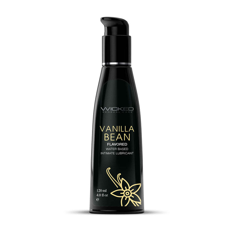 Wicked Aqua Vanilla Bean Water Based Lubricant 120ml (4 oz) > Lube > Flavoured