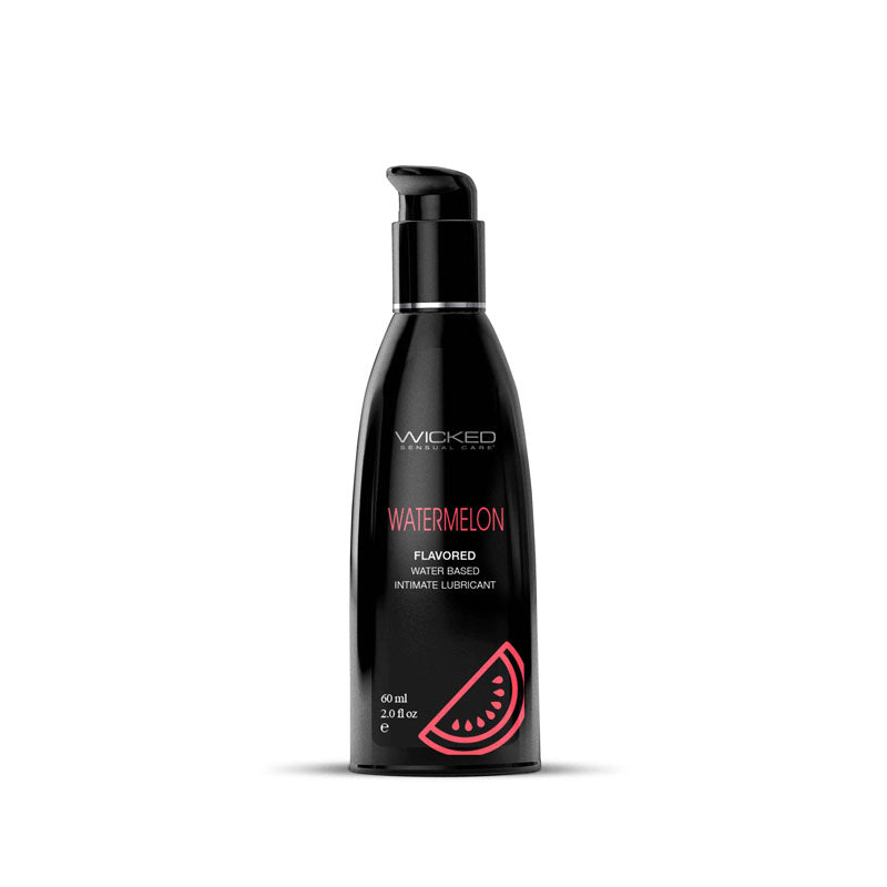 Wicked Aqua Watermelon – Watermelon Flavored Water-Based Lubricant 60ml Bottle > Lube > Flavoured