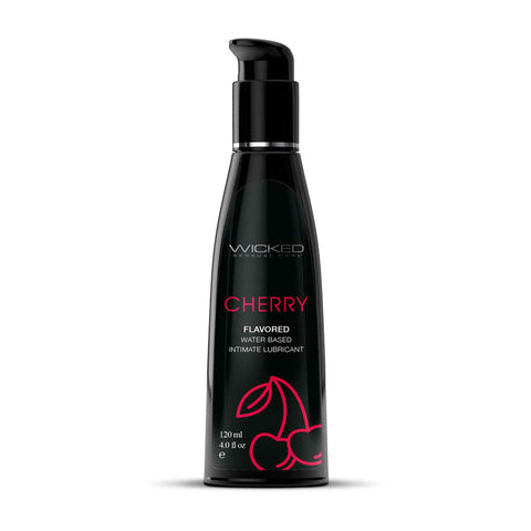 Wicked Aqua Cherry Water Based Lubricant 30 ml (1 oz) Bottle ... No Colour Selected Lubricants, Creams & Glides