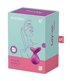 Satisfyer Viva La Vulva 3 Waterproof Silicone Lay-On Vibrator with 12 Vibration Modes Default Title > Vibrators > Vibrating Pads