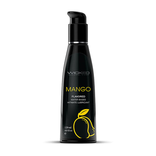 Wicked Aqua Mango - Mango Flavoured Water Based Lubricant - 120 ml (4 oz)