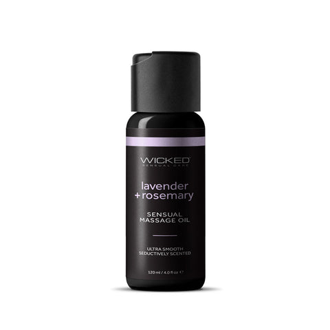 Wicked Sensual Massage Oil 120ml - Lavender and Rosemary Scented Default Title > Essentials > Massage Oil