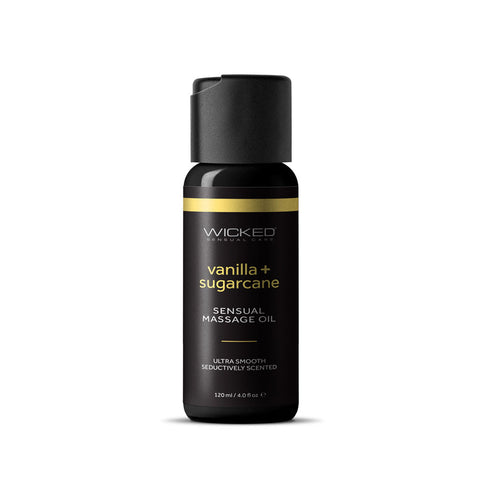 Wicked Sensual Massage Oil 120ml - Vanilla and Sugarcane Scented Default Title > Essentials > Massage Oil