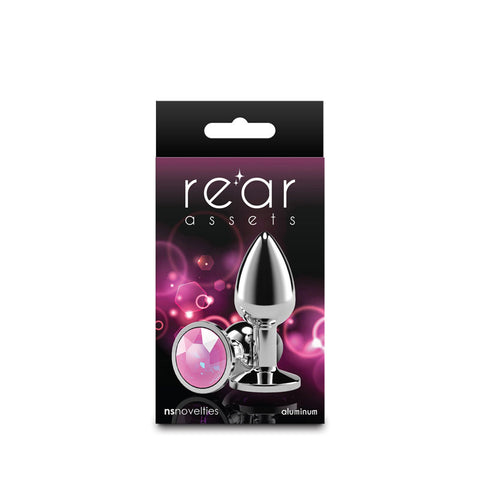 Rear Assets Small Gem Butt Plug Pink > Anal Range > Jewel Butt Plugs
