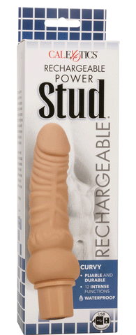 Power Stud Curvy Vibrator Ivory Flexible Silicone 12 Vibration Functions Waterproof Default Title > Vibrators > Realistic Vibrators