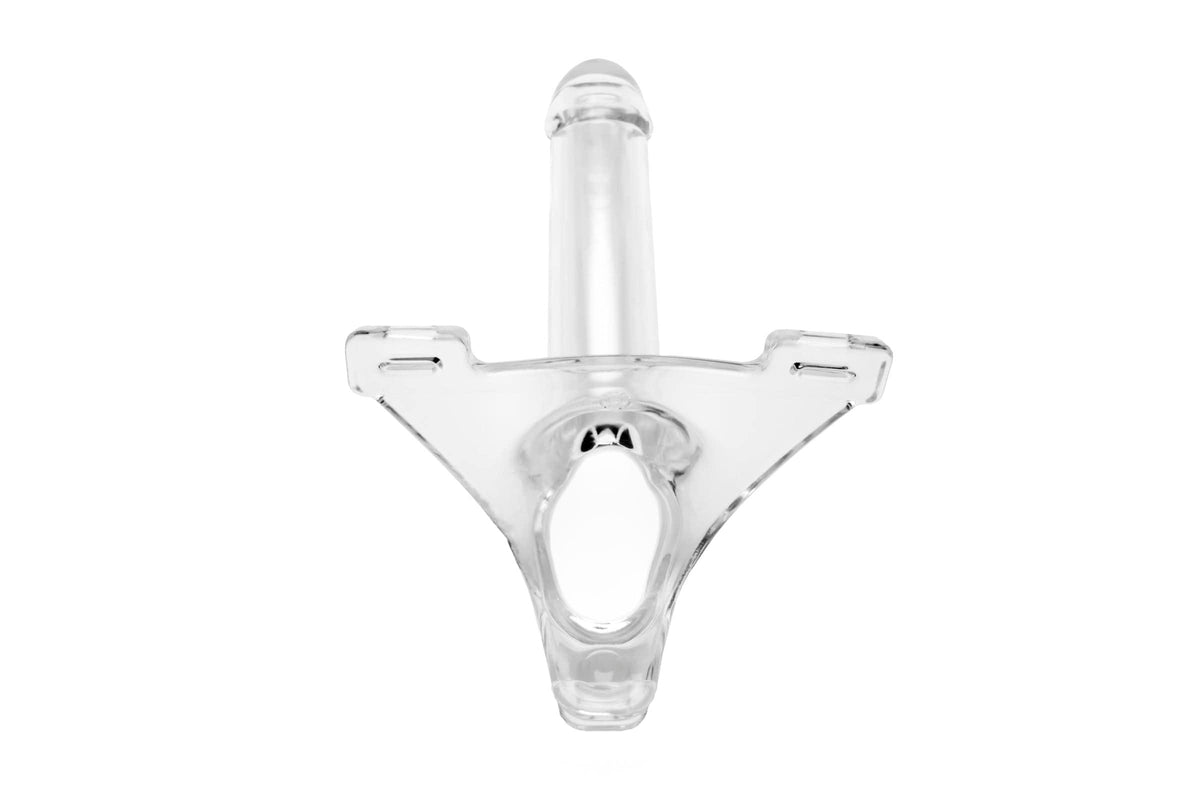 Zoro Knight 6 Inch Clear Strap-On > Dildos > Hollow Strap Ons